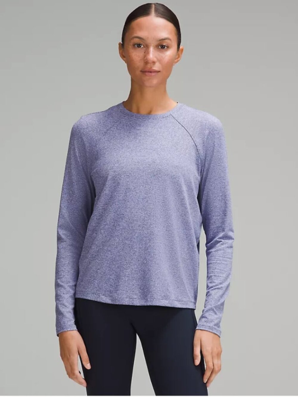 lululemon License to Train Classic-Fit Long-Sleeve Shirt Heather Larkspur